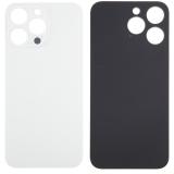 COVER POSTERIORE DI VETRO (BIG HOLE) PER APPLE IPHONE 15 PRO 6.1 BIANCO