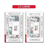 YCS TAMPONE MAGNETICO DI STOCCAGGIO DELLA VITE DI RIPARAZIONE PER APPLE IPHONE 12 MINI 5.4 / IPHONE 12 6.1