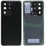 COVER POSTERIORE PER SAMSUNG GALAXY S20 ULTRA G988B NERO ORIGINALE