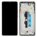 TOUCHSCREEN + DISPLAY AMOLED DISPLAY COMPLETO + FRAME PER XIAOMI POCO M6 PRO 4G (MZB0G1GEU) NERO ORIGINALE (SERVICE PACK)