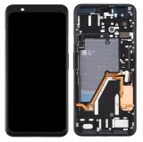TOUCHSCREEN + DISPLAY OLED DISPLAY COMPLETO + FRAME PER GOOGLE PIXEL 4 XL (G020P G020 GA01181-US GA01182-US GA01180-US) NERO ORIGINALE