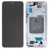 TOUCHSCREEN + DISPLAY AMOLED DISPLAY COMPLETO + FRAME PER XIAOMI 13 (2211133C 2211133G) BIANCO ORIGINALE (SERVICE PACK)