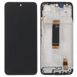 TOUCHSCREEN + DISPLAY AMOLED DISPLAY COMPLETO + FRAME PER XIAOMI REDMI 13 4G (2404ARN45A 24040RN64Y) / REDMI 13 5G / POCO M6 4G NERO ORIGINALE (SERVICE PACK)