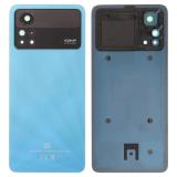 COVER POSTERIORE PER XIAOMI POCO X4 PRO 5G (2201116PG) BLU ORIGINALE