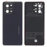 COVER POSTERIORE PER OPPO FIND X5 (PFFM10 CPH2307) NERO ORIGINALE