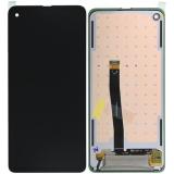 DISPLAY LCD + TOUCHSCREEN DISPLAY COMPLETO SENZA FRAME PER SAMSUNG GALAXY XCOVER PRO G715F NERO ORIGINALE (SERVICE PACK)