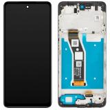 DISPLAY LCD + TOUCHSCREEN DISPLAY COMPLETO + FRAME PER MOTOROLA MOTO E14 (XT2421-13 XT2421-14 XT2421-15) NERO ORIGINALE