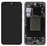 TOUCHSCREEN + DISPLAY AMOLED DISPLAY COMPLETO + FRAME PER SAMSUNG GALAXY S24 5G S921B NERO ORIGINALE (SERVICE PACK) (ASSEMBLATO)